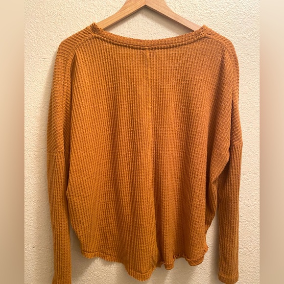 UO Urban Outfitters JoJo Waffle Knit Long Sleeve Top - Picture 5 of 8